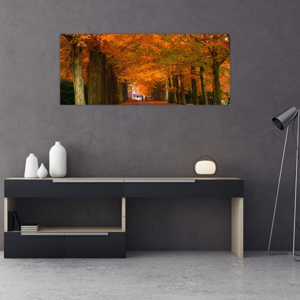 Slika - Avenija drveća u jesen (120x50 cm)