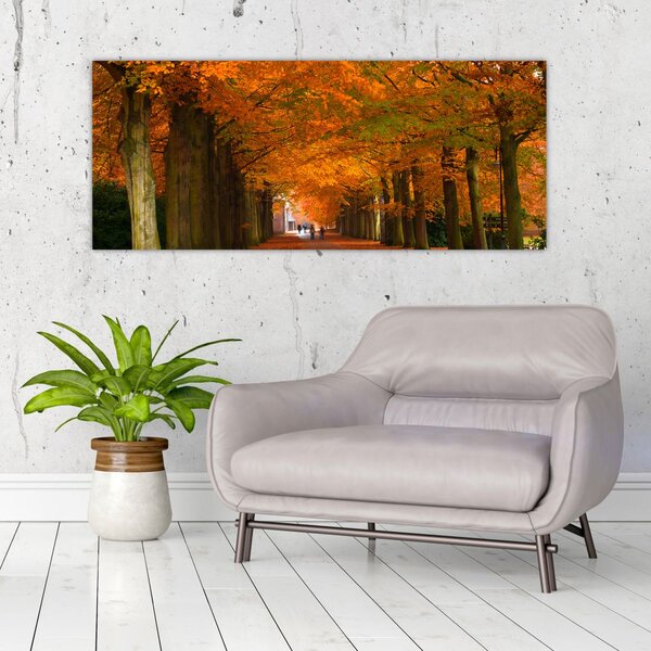 Slika - Avenija drveća u jesen (120x50 cm)