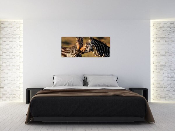 Slika - Dvije zebre (120x50 cm)