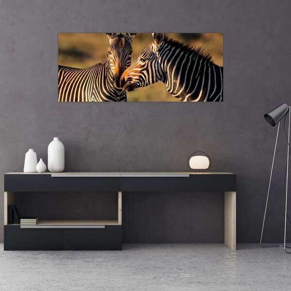 Slika - Dvije zebre (120x50 cm)