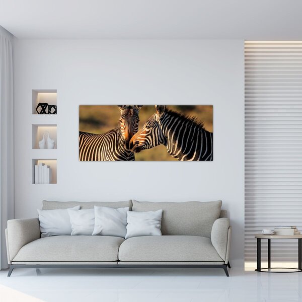Slika - Dvije zebre (120x50 cm)