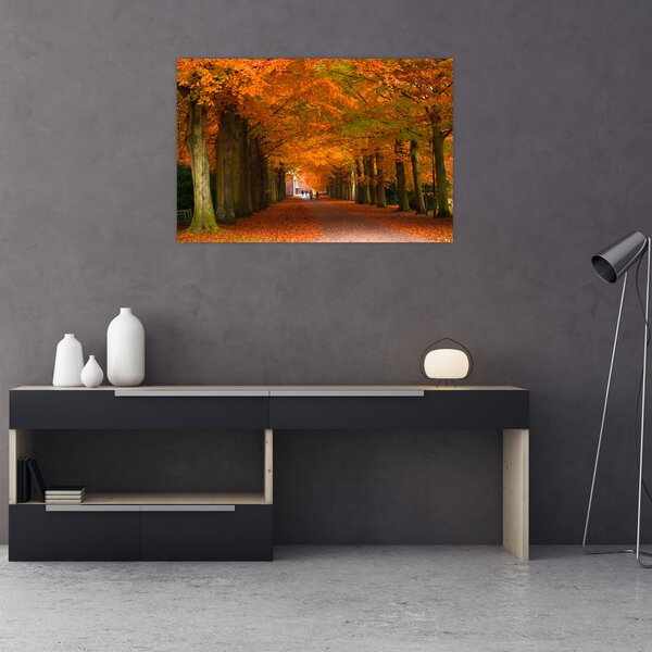 Slika - Avenija drveća u jesen (90x60 cm)
