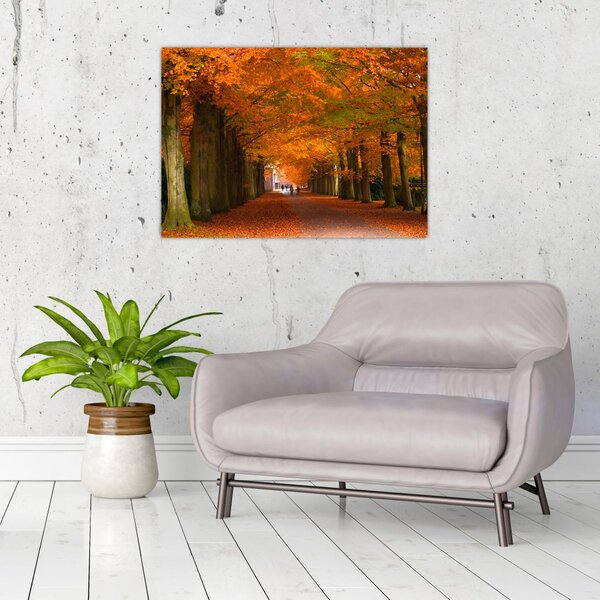 Slika - Avenija drveća u jesen (70x50 cm)