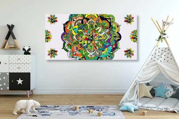 Slika zelena Mandala