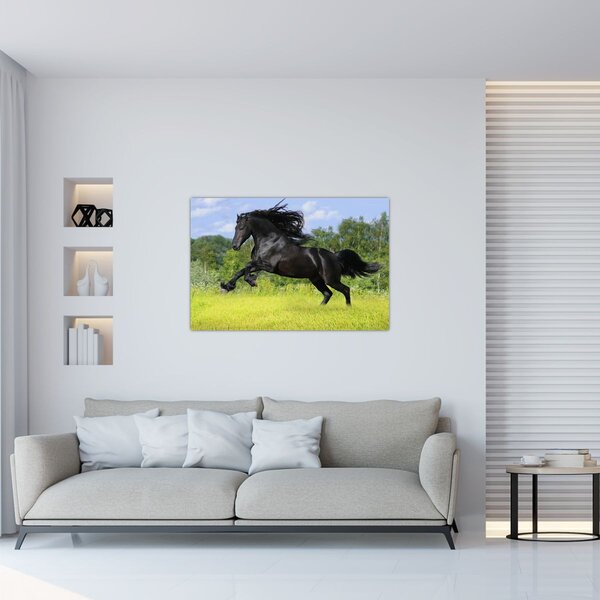 Slika - Konj s lepršavom grivom (90x60 cm)