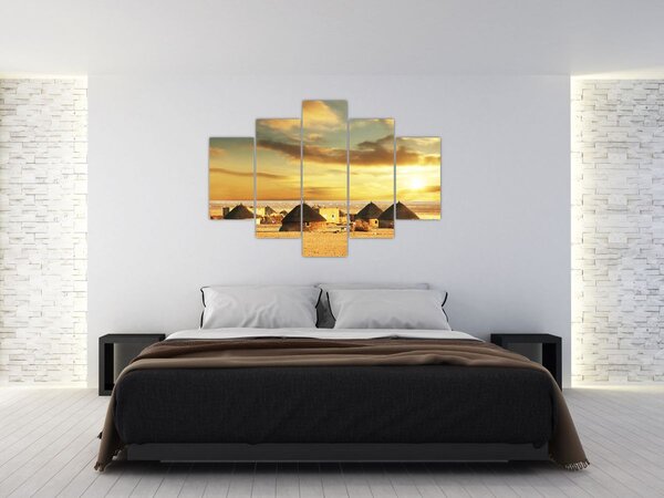 Slika - Kolibe u pustinji (150x105 cm)