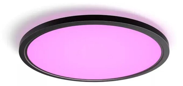 TENTO PHILIPS HUE pametni LED panel bijeli & COLOUR AMBIANCE ROUND XL crni 8720169331211