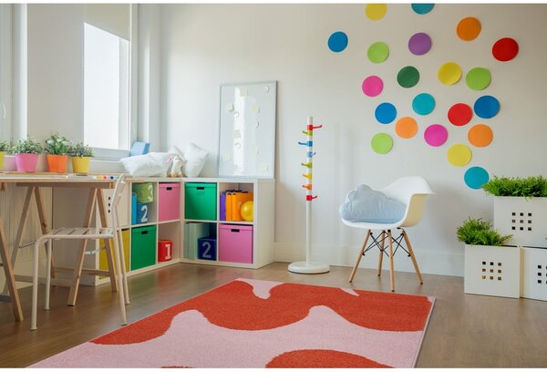 Crveni/ružičasti dječji tepih 160x230 cm Hugsy Coral – FD