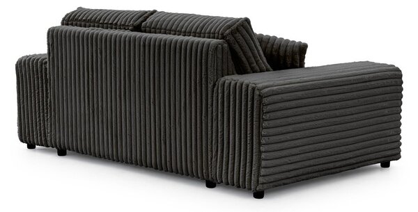 Tamno siva sofa od samta 178 cm Justin – Ropez