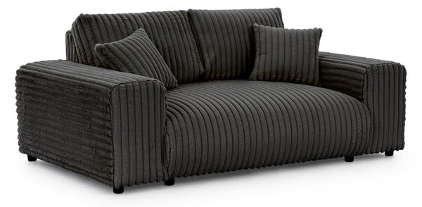 Tamno siva sofa od samta 178 cm Justin – Ropez