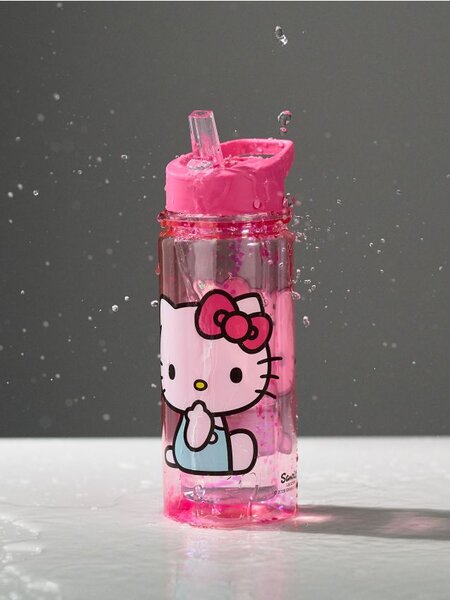 Sinsay - Boca za vodu s ručkom i slamkom Hello Kitty