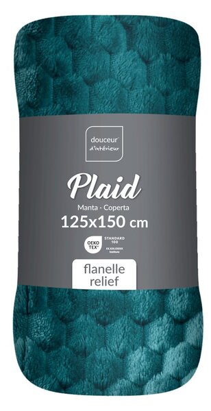 Plava deka od mikroflanela 125x150 cm Mini Frosty – douceur d'intérieur