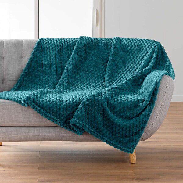 Plava deka od mikroflanela 125x150 cm Mini Frosty – douceur d'intérieur