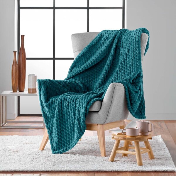 Plava deka od mikroflanela 125x150 cm Mini Frosty – douceur d'intérieur