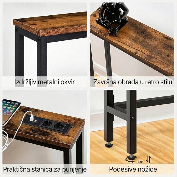 Sofadock™ Stol Za Iza Kauča S Stanicom Za Punjenje