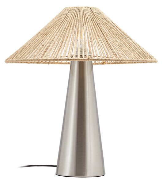 Stolne Lampa Lucande, Stephane, Bež, Dnevna soba, Tkanina / tekstil, Moderan