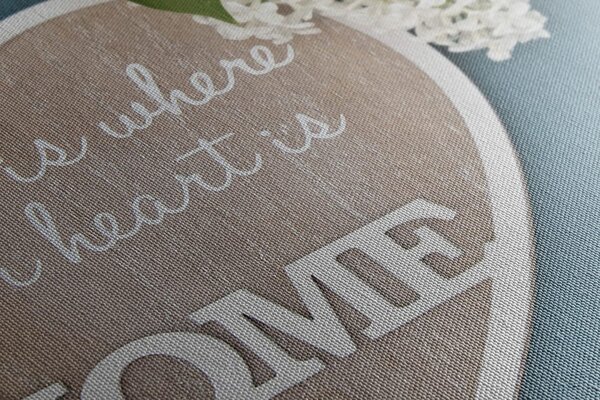 Slika srce s citatom - Home is where your heart is