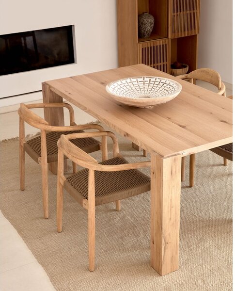 Blagovaonski stol u dekoru hrasta 100x200 cm Deyanira – Kave Home