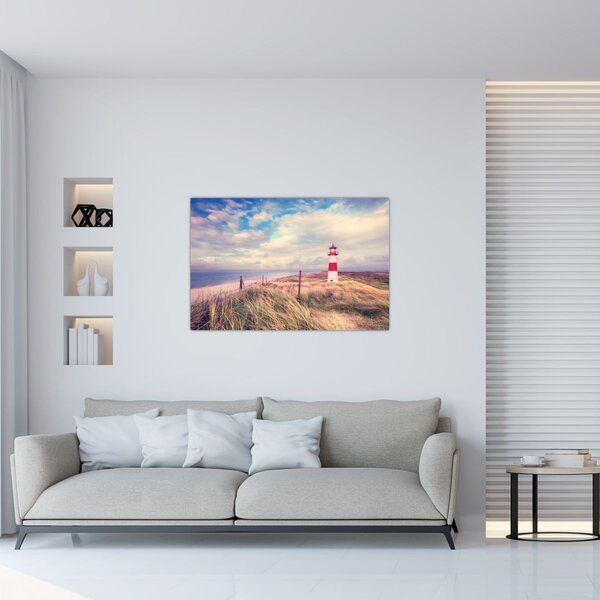 Slika - Crveni svjetionik (90x60 cm)