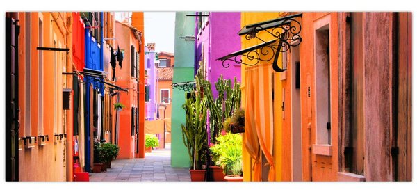Slika - Šarena kuća u Buranu, Venecija (120x50 cm)