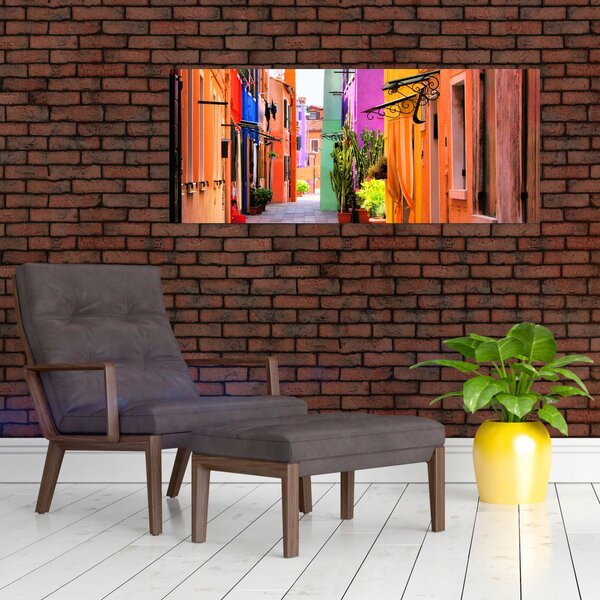 Slika - Šarena kuća u Buranu, Venecija (120x50 cm)