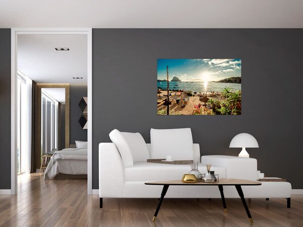 Slika - Plaža s ljudima (90x60 cm)