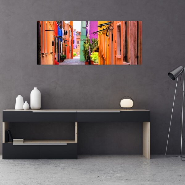 Slika - Šarena kuća u Buranu, Venecija (120x50 cm)
