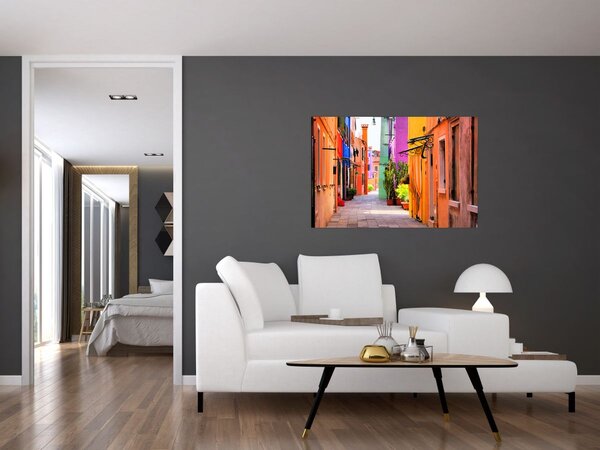 Slika - Šarena kuća u Buranu, Venecija (90x60 cm)