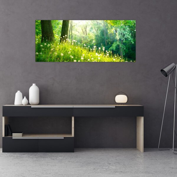 Slika - Čarobna livada puna maslačaka (120x50 cm)