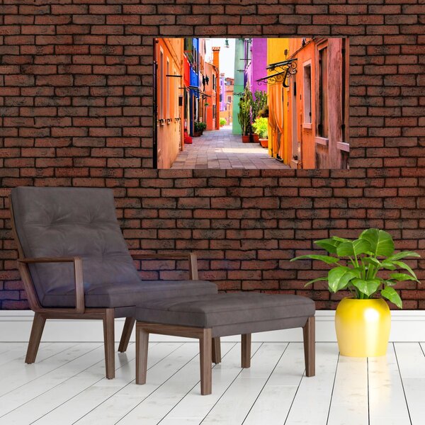 Slika - Šarena kuća u Buranu, Venecija (90x60 cm)
