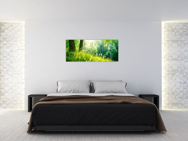 Slika - Čarobna livada puna maslačaka (120x50 cm)