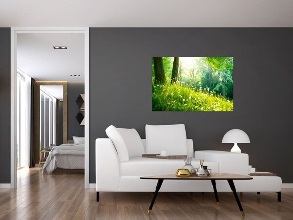 Slika - Čarobna livada puna maslačaka (90x60 cm)