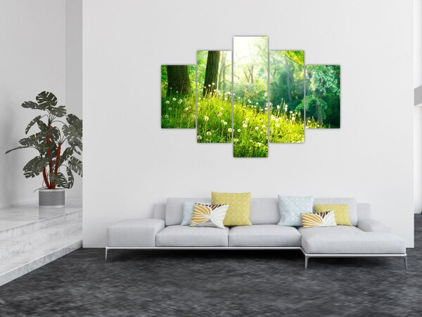 Slika - Čarobna livada puna maslačaka (150x105 cm)