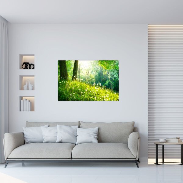 Slika - Čarobna livada puna maslačaka (90x60 cm)
