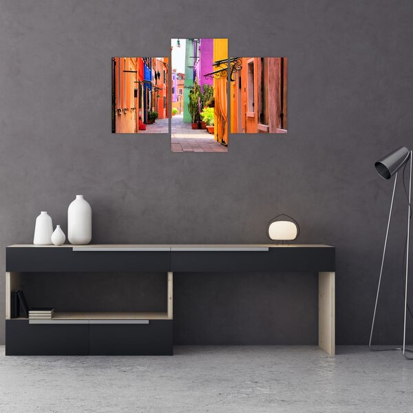 Slika - Šarena kuća u Buranu, Venecija (90x60 cm)