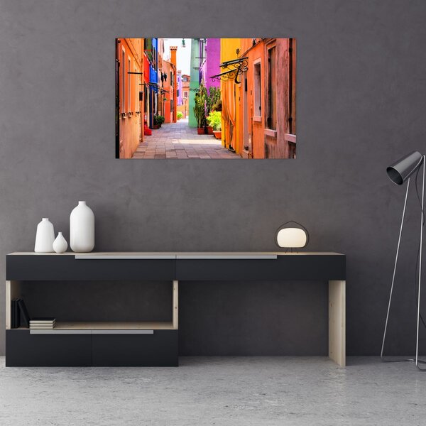 Slika - Šarena kuća u Buranu, Venecija (90x60 cm)