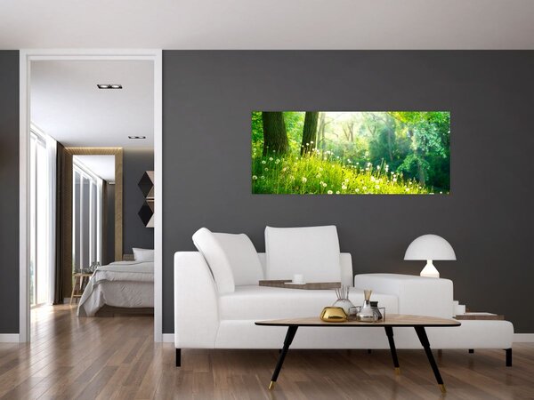 Slika - Čarobna livada puna maslačaka (120x50 cm)