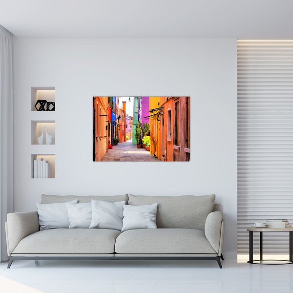 Slika - Šarena kuća u Buranu, Venecija (90x60 cm)