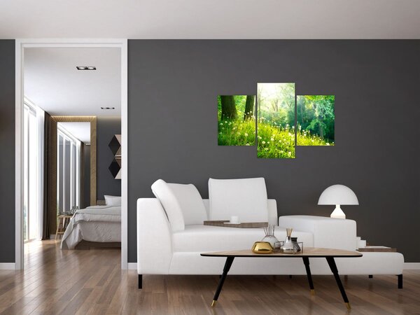 Slika - Čarobna livada puna maslačaka (90x60 cm)