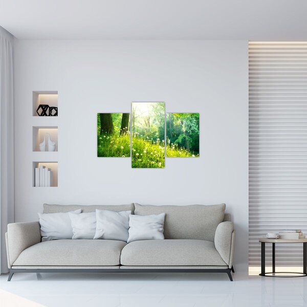Slika - Čarobna livada puna maslačaka (90x60 cm)