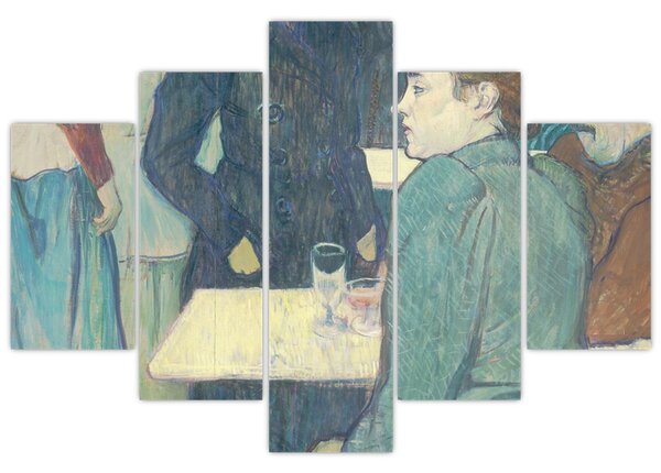 Slika - Henri de Toulouse-Lautrec, A Corner of the Moulin de la Galette, reprodukcije (150x105 cm)