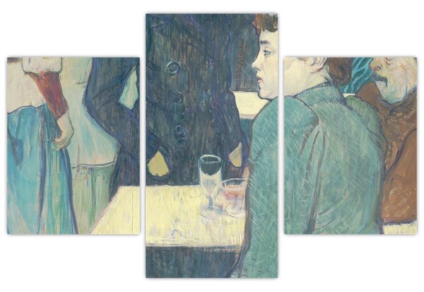Slika - Henri de Toulouse-Lautrec, A Corner of the Moulin de la Galette, reprodukcije (90x60 cm)