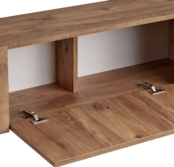 TV stolić ZENORI 180 cm, borovica Atlantic/crna