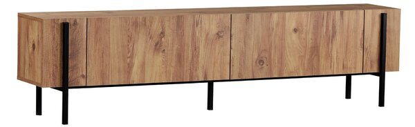 TV stolić ZENORI 180 cm, borovica Atlantic/crna