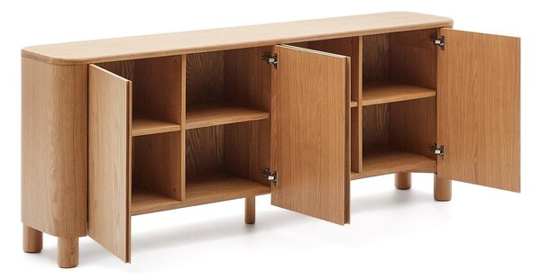 Komoda u dekoru jasena u prirodnoj boji 200x79x40 cm Salaya – Kave Home
