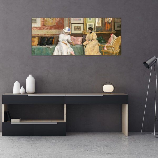 Slika - William Merritt Chase, A Friendly Call, reprodukcije (120x50 cm)