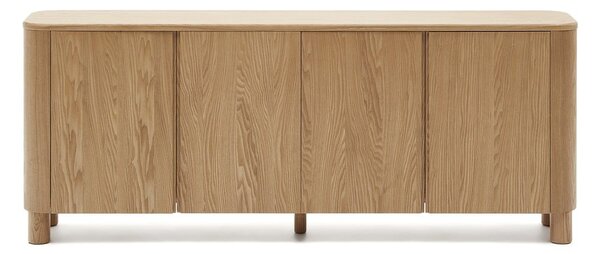 Komoda u dekoru jasena u prirodnoj boji 200x79x40 cm Salaya – Kave Home