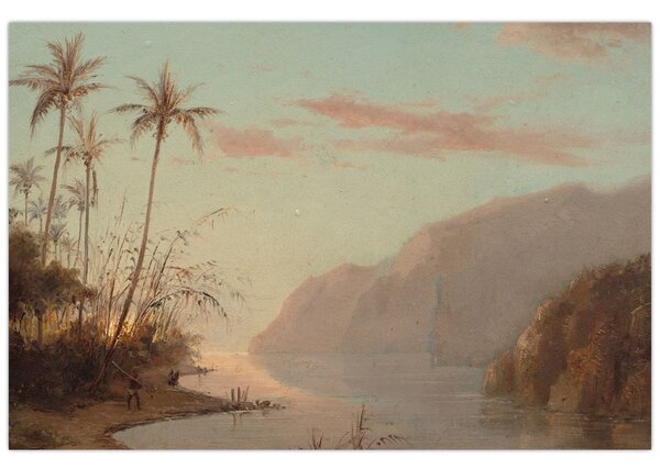 Slika - Camille Pissarro, A creek in st. Thomas (Virgin Islands), reprodukcije (90x60 cm)