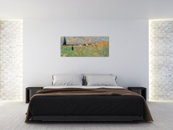 Slika - Georges Seurat, A Summer Landscape, reprodukcije (120x50 cm)