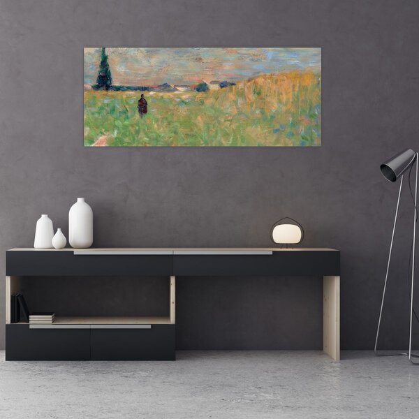 Slika - Georges Seurat, A Summer Landscape, reprodukcije (120x50 cm)